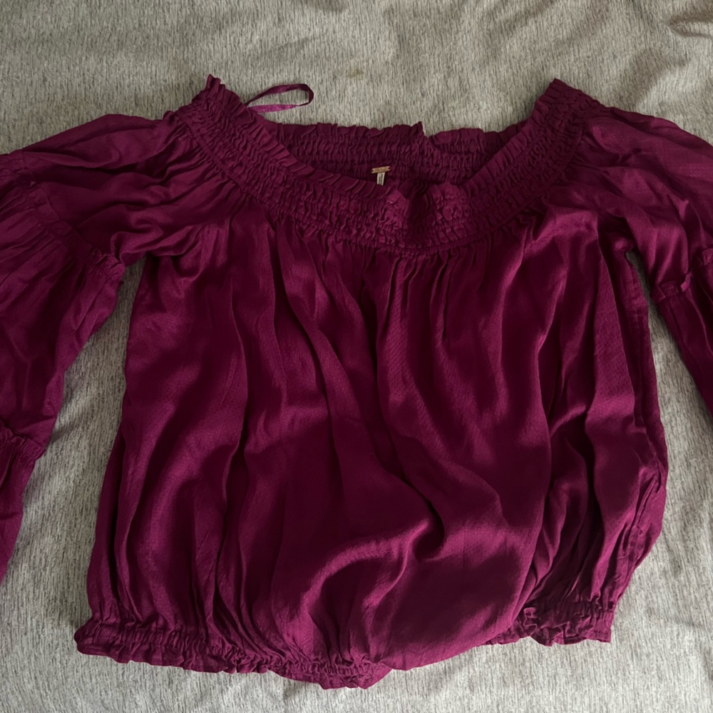 Free People Free Spirit Bell Sleeve Top Small